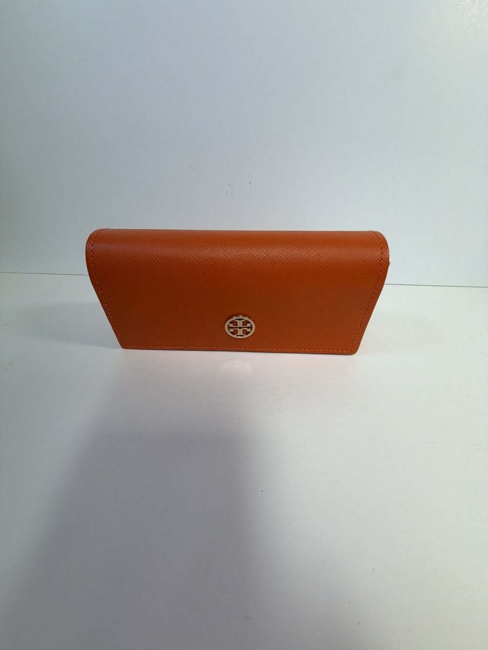 Tory Burch Orange Saffiano Leather Eyeglass‎ Case
